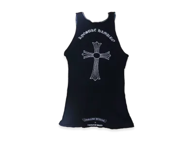 Chrome Hearts x Kyosuke Himuro CH Cross Print Tank Top "Black"