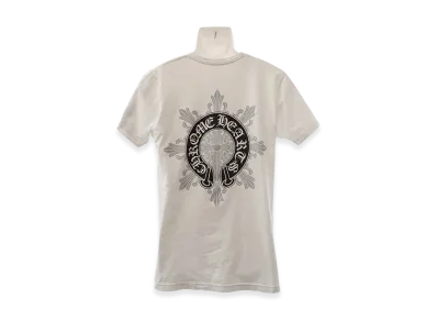 Chrome Hearts Horseshoe Floral Cross Back Print Pocket S/S T-Shirt "White"