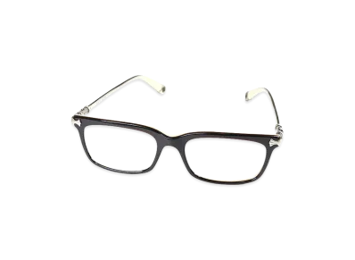 Chrome Hearts FUN HATCH Square Optical Glasses "Brown/Cream"