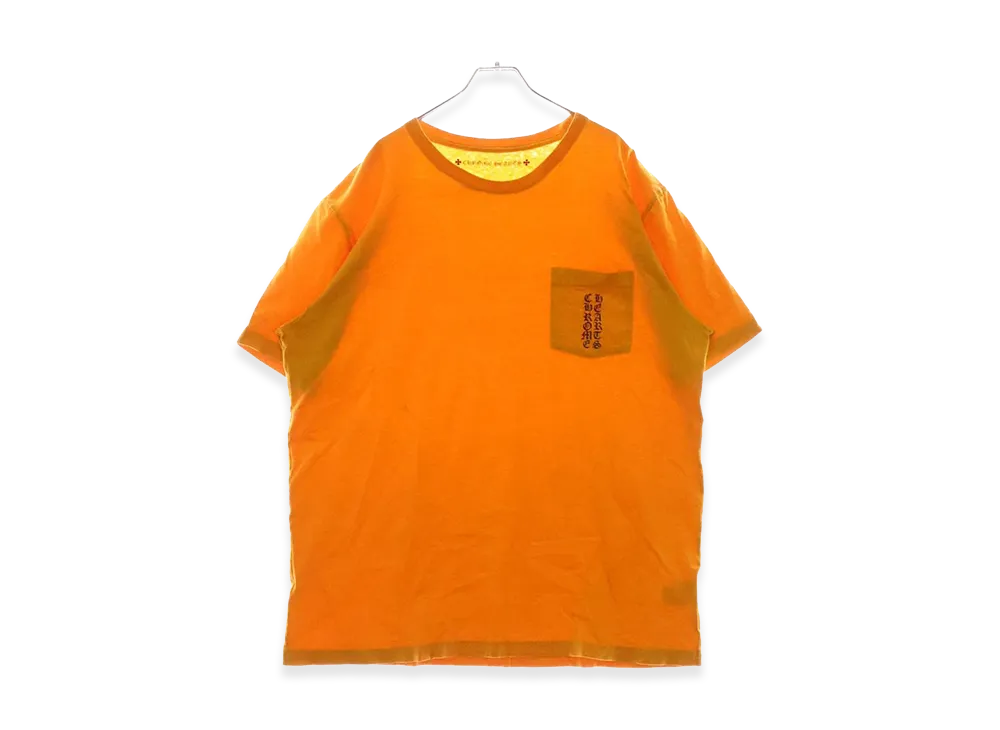 Chrome Hearts Vertical Logo Back Print Pocket S/S T-Shirt "Mustard"