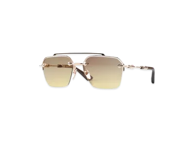 Chrome Hearts BIDI ESEM Sunglasses "Gold/Brown"