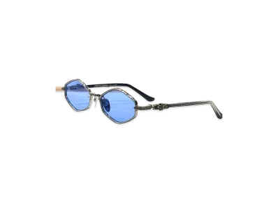 Chrome Hearts NIPSLIP Sunglasses "Silver/Blue"
