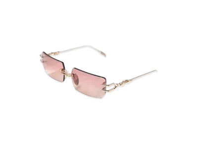 Chrome Hearts LORDIE Gold Plated Sunglasses "Gold/Pink"
