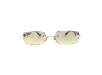 Chrome Hearts DEEP I Square Sunglasses "Gold"