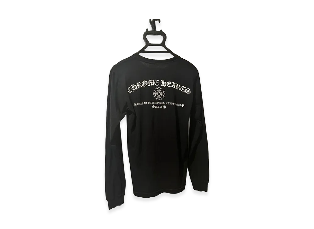 Chrome Hearts CH Cross Fuck You Back Print L/S T-Shirt "Black"