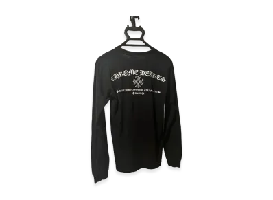 Chrome Hearts CH Cross Fuck You Back Print L/S T-Shirt "Black"