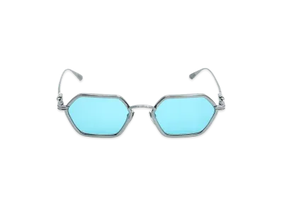 Chrome Hearts DATASS Hexagon CH Cross Sunglasses "Silver/Blue"