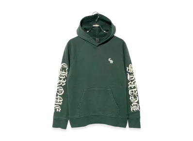 Chrome Hearts Y Not Slo Ride Leather Patch Pullover Hoodie "Green"