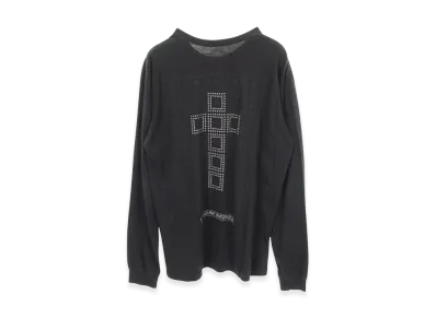 Chrome Hearts CH Plus Block Cross Back Print L/S T-Shirt "Black"