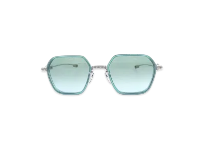 Chrome Hearts DANGER ZONE Sunglasses "Green/Silver"