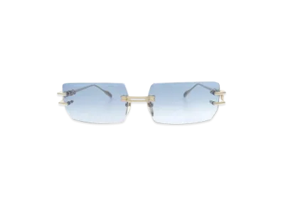 Chrome Hearts LORDIE Sunglasses "Gold/Blue"