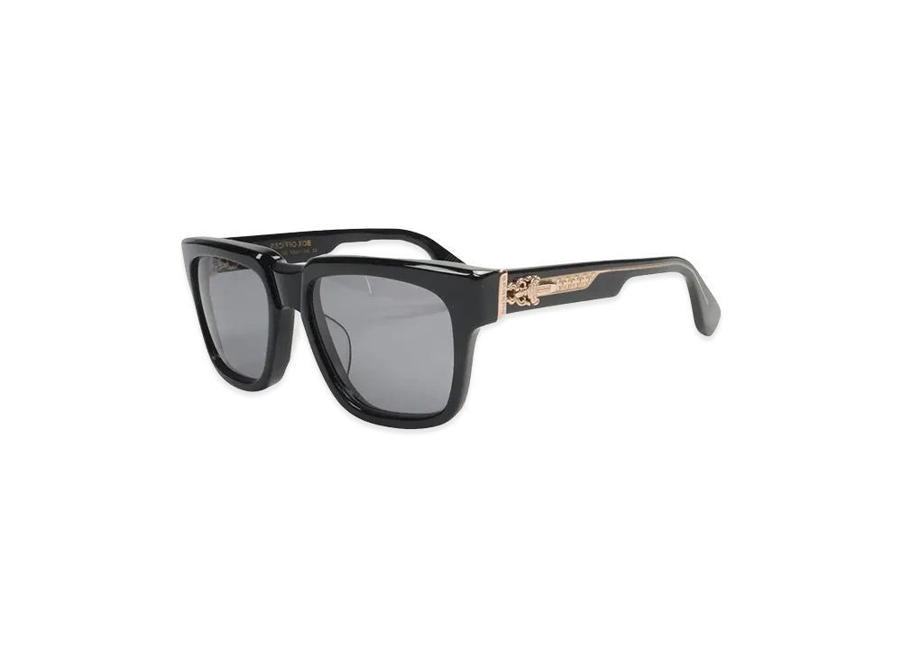 Chrome Hearts BOX OFFICER Sunglasses "Black/Gold"