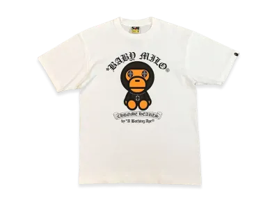 Chrome Hearts x A Bathing Ape Milo Print S/S T-Shirt "White"