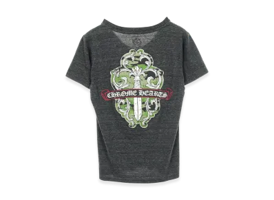 Chrome Hearts Dagger Print Camouflage V-Neck S/S T-Shirt "Grey"