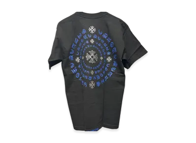 Chrome Hearts Blue Old Circle Logo CH Plus Print S/S T-Shirt "Black/Blue"