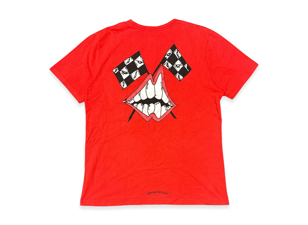 クロムハーツ x マッティボーイ 19SS バックプリント ショートスリーブ Tシャツ "レッド"