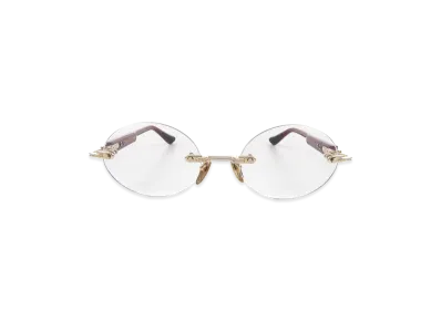 Chrome Hearts Chrome Hearts Deep III Optical Glasses "Red/Gold"