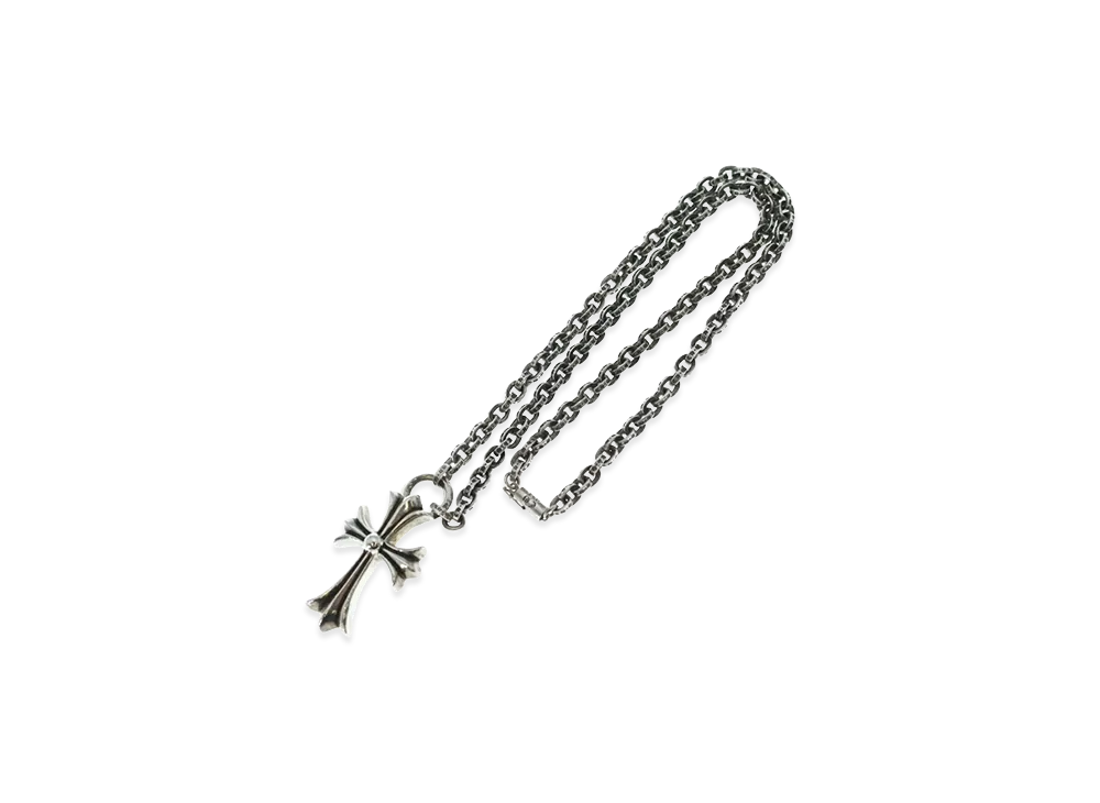 Chrome Hearts Paper Chain Small CH Cross Necklace Silver 925 "Silver"