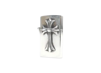 Chrome Hearts V2 Small CH Cross Narrow Zippo Lighter Silver 925 "Silver"