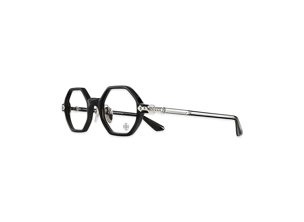 Chrome Hearts CLITCO-A Optical Glasses "Black/Silver"