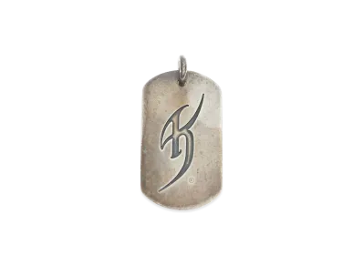 Chrome Hearts Kyosuke Himuro Large Dog Tag Pendant Silver 925 "Silver"