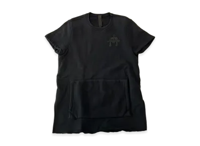 Chrome Hearts Y Not Cemetery Cross Leather Patch Pocket Sweat T-Shirt "Black"
