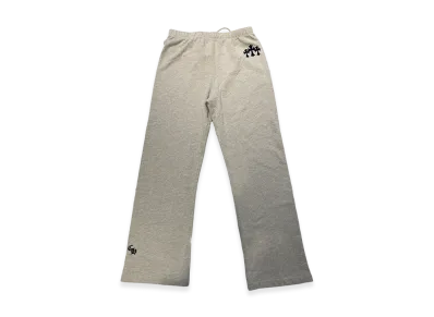 Chrome Hearts Y Not Cemetery Cross Flock Patch Sweatpants "Grey"