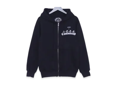Chrome Hearts Old Foti Print Zip Hoodie "Black"