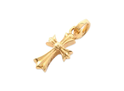 Chrome Hearts CH Cross Baby Fat 22K Gold Pendant Top "Gold"