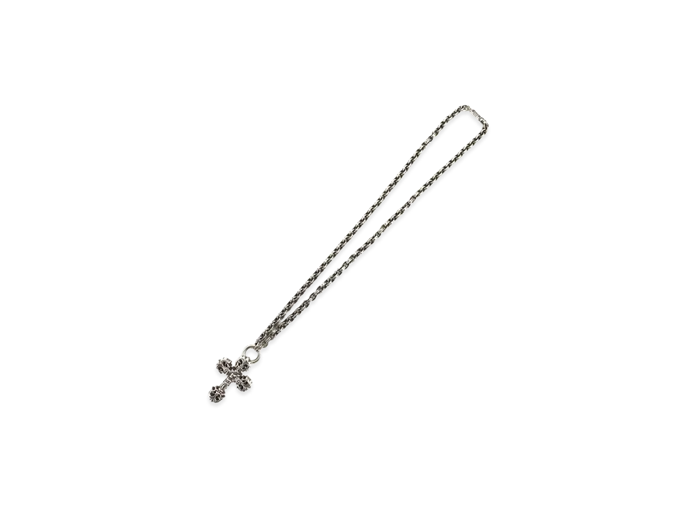 Chrome Hearts Paper Chain Philigrey Cross Necklace "Silver"