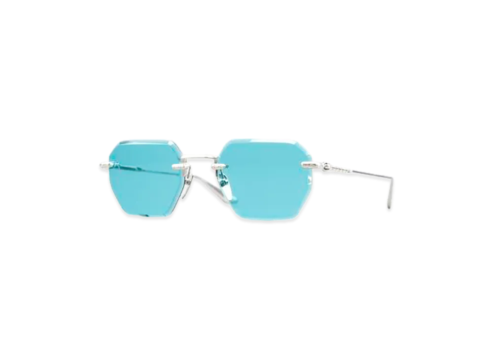 Chrome Hearts HOLE SHOT Titanium Rimless Sunglasses "Silver/Blue"