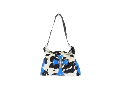 Chrome Hearts Litlle Lyon Large Cross Harako Bag "Zebra/Blue"