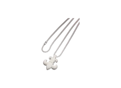 Chrome Hearts BS Fleur Silicone Rubber Necklace "White"