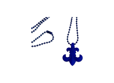 Chrome Hearts BS Fleur Silicone Rubber Necklace "Blue"