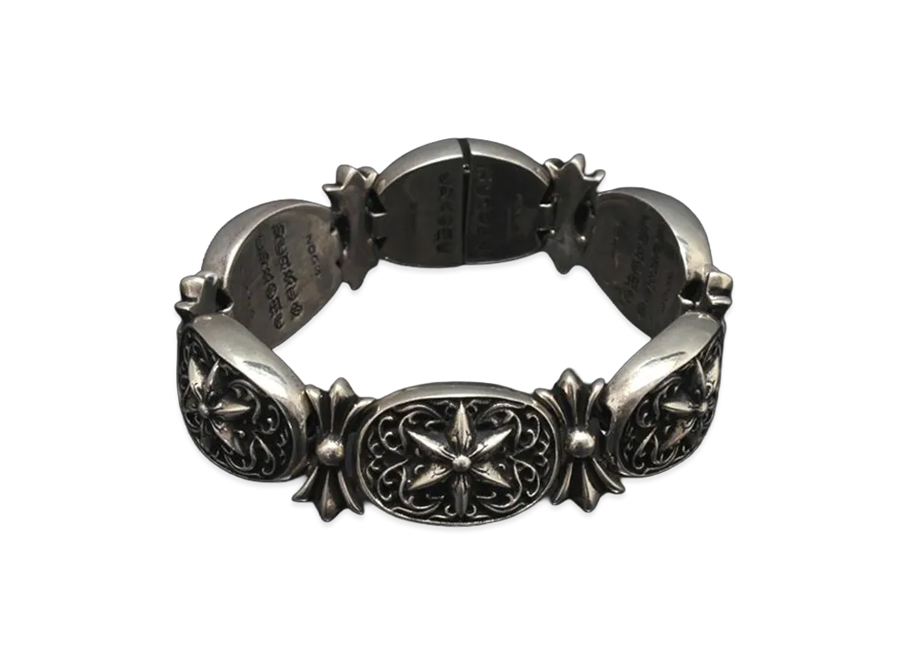 Chrome Hearts Tiny Oval Star Bracelet "Silver"