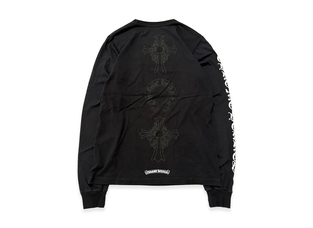 Chrome Hearts Cross Horseshoe Print L/S T-Shirt "Black"