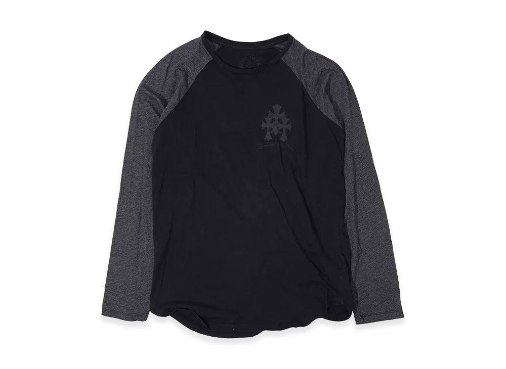 Chrome Hearts Cemetery Cross Raglan L/S T-Shirt "Black"