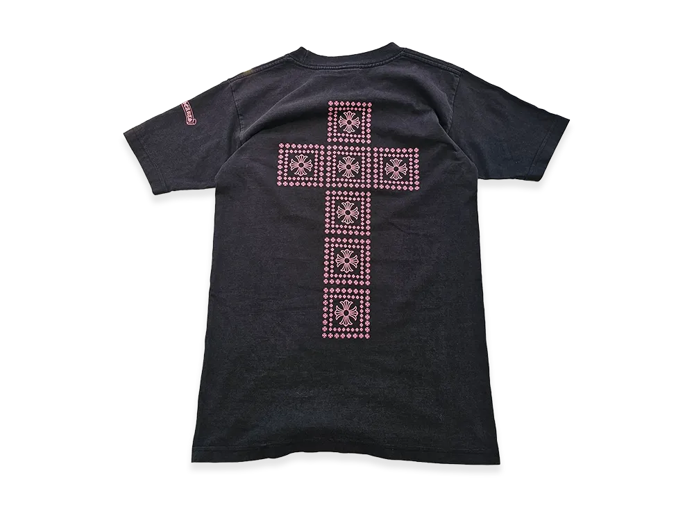 Chrome Hearts CH Plus Block Cross Back Print S/S T-Shirt "Black/Pink"