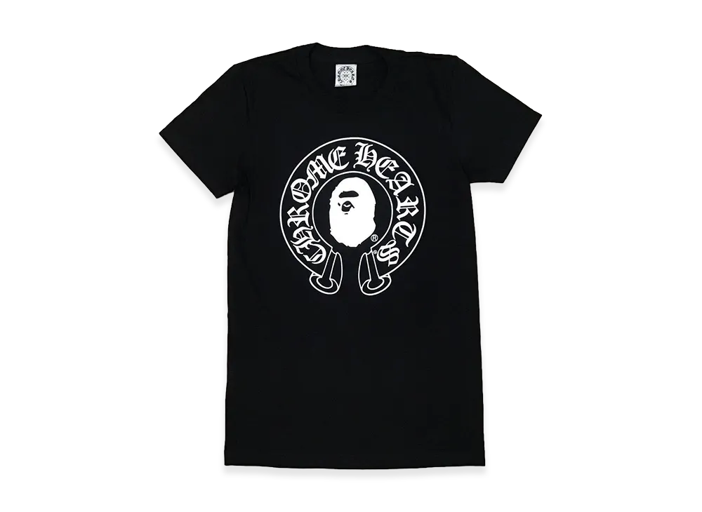 Chrome Hearts x A Bathing Ape Women's Horseshoe S/S T-Shirt "Black"