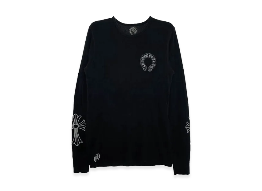 Chrome Hearts Scroll Label CH Plus Thermal L/S T-Shirt Chrome Hearts Scroll Label CH Plus Thermal L/S T-Shirt