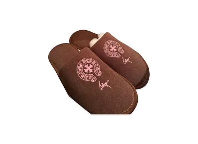 Chrome Hearts Horseshoe Slippers "Brown/Pink"