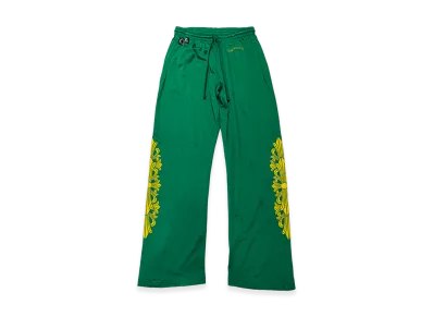 Chrome Hearts Varsity Mesh Long Pants "Green/Neon Yellow"
