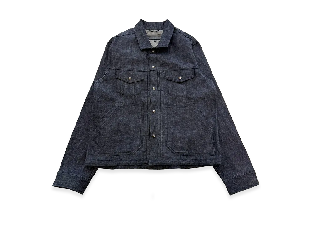 Chrome Hearts KS Fit Cross Ball Button Denim Jacket "Indigo"