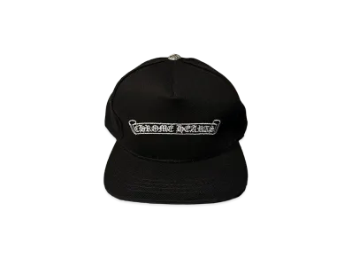 Chrome Hearts Scroll Label Embroidered Cap "Black"