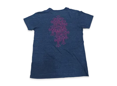 Chrome Hearts Cemetery V-neck T-shirt "Gray"