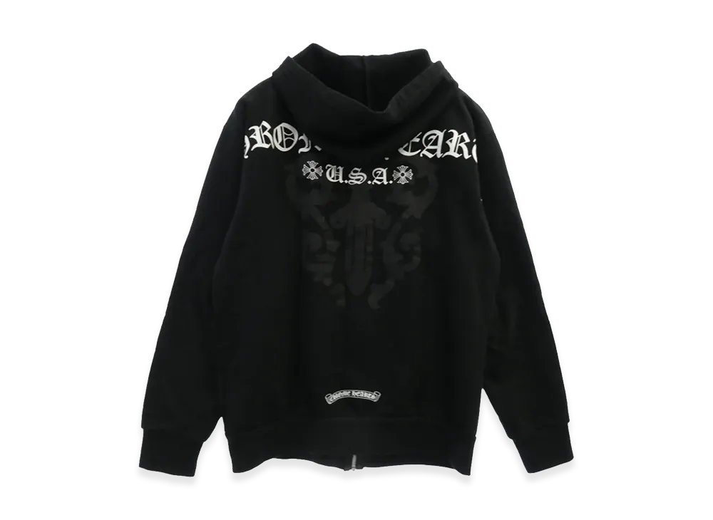 Chrome Hearts CH Plus Back Logo Dagger Zip Hoodie "Black"