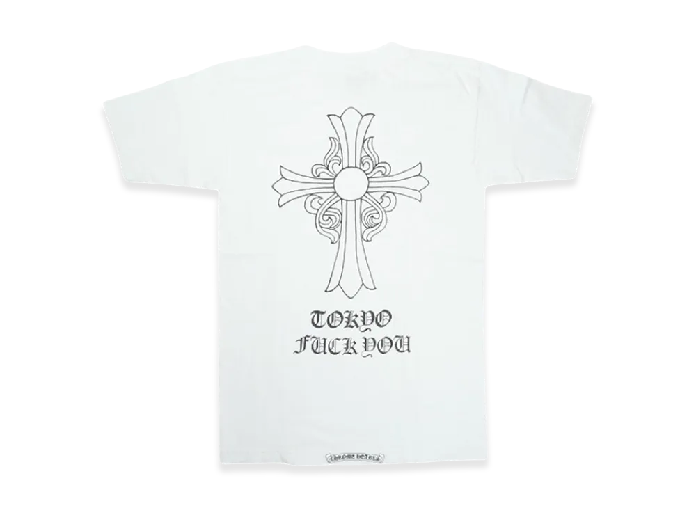 Chrome Hearts Tokyo Fuck You Old Cross S/S T-Shirt "White"