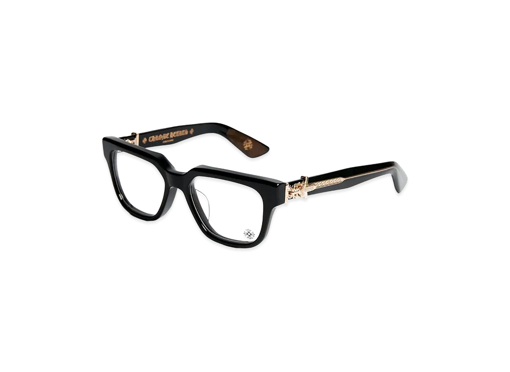 Chrome Hearts 56 19-152 Vagillionaire 2 Eyewear "Black"