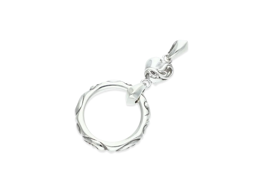 Chrome Hearts Eyewear Loop Scroll Heart Charm "Silver"