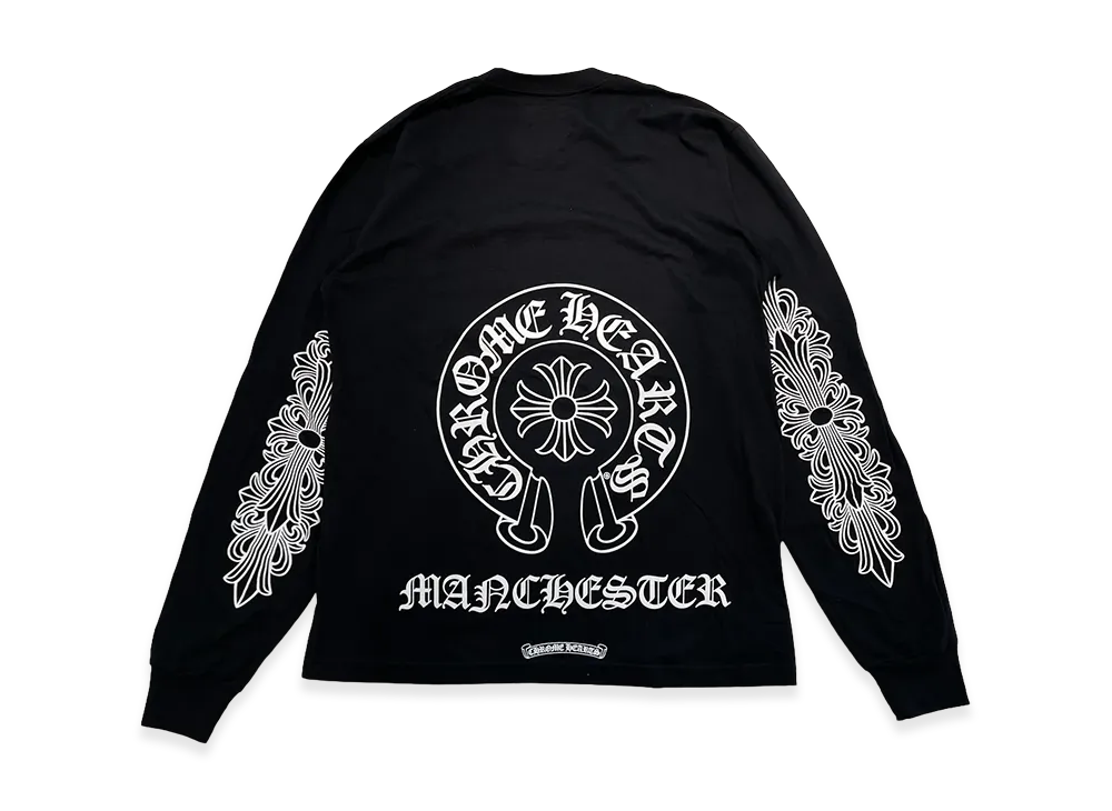 Chrome Hearts Manchester Limited Floral Cross Horseshoe L/S T-Shirt "Black"
